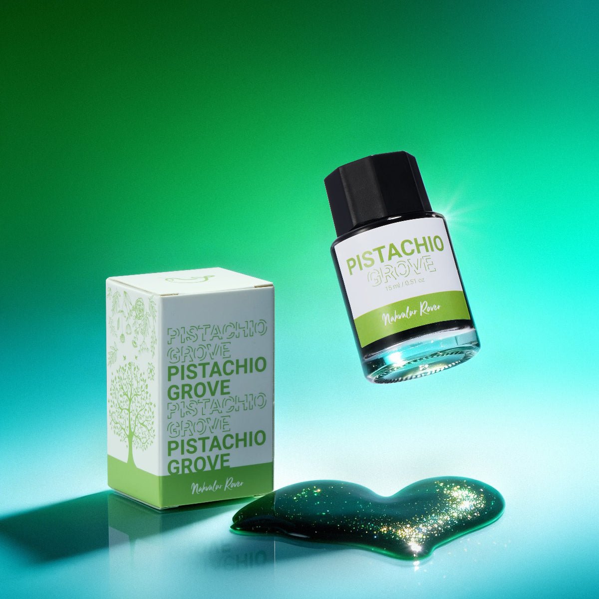 Nahvalur Rover Ink Bottle - Pistachio Grove - 15ml - Pen Boutique Ltd