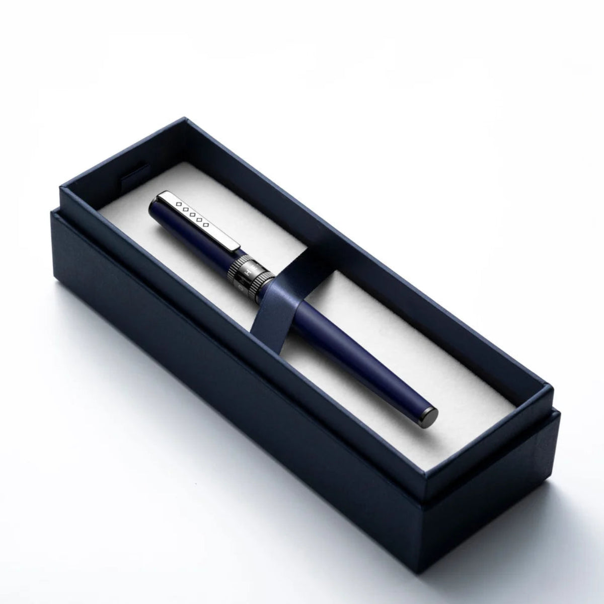 Tom Hessin Rebel "Oxford Blue" Fountain Pen – Gunmetal Trim-Pen Boutique Ltd
