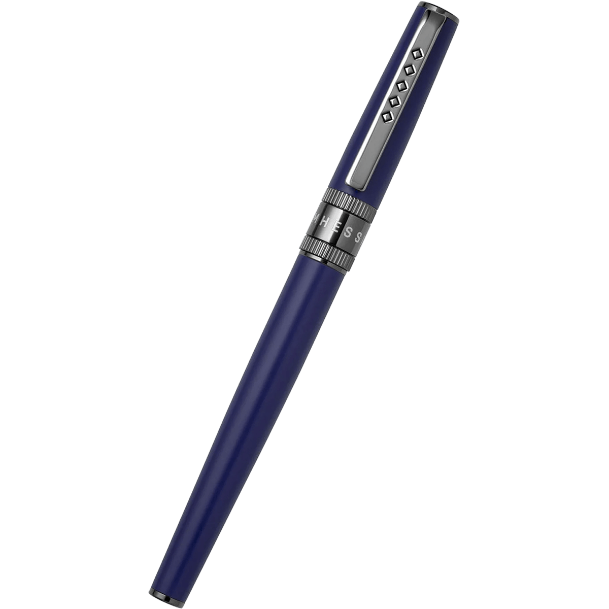 Tom Hessin Rebel Rollerball Pen - Oxford Blue - Gunmetal Trim - Pen Boutique Ltd