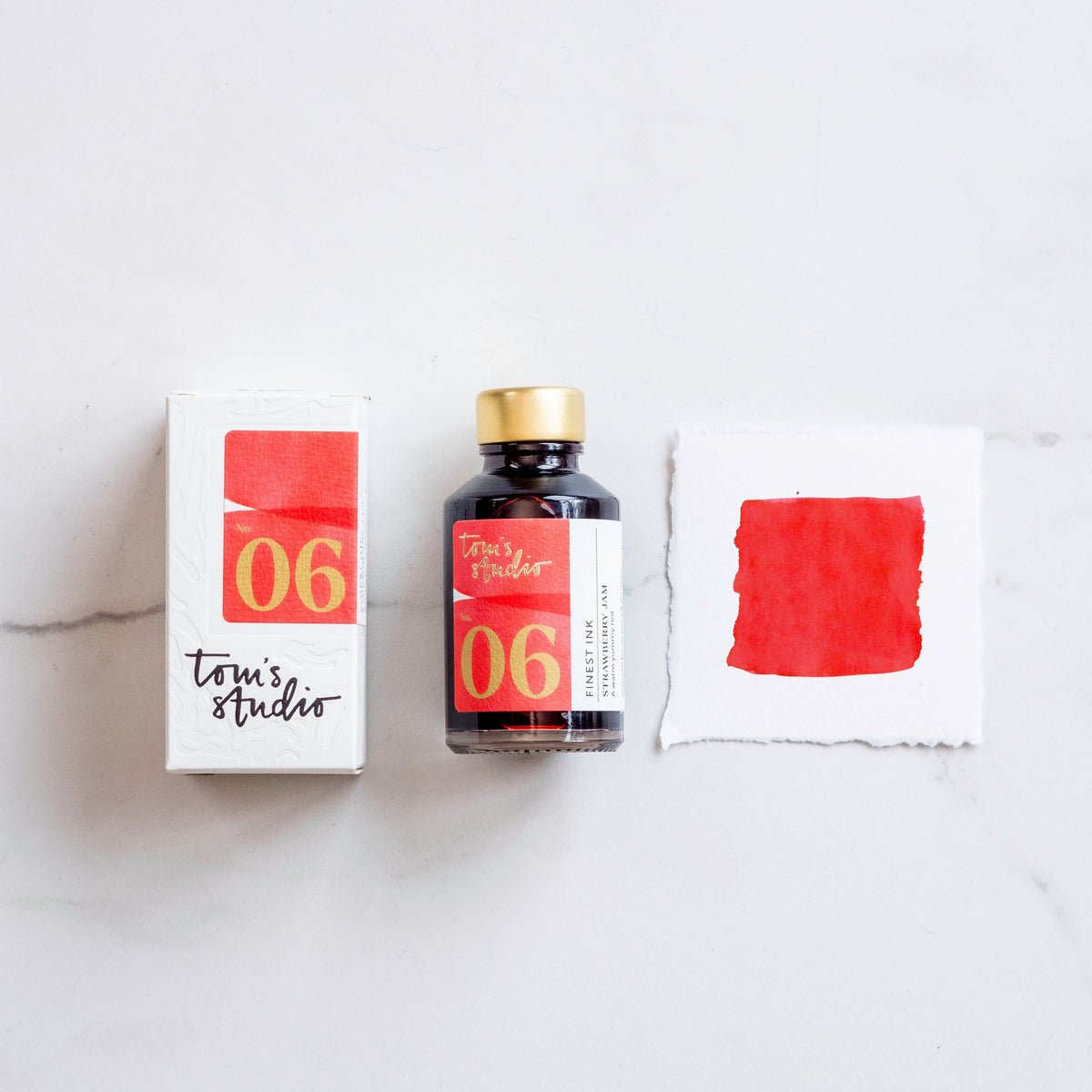 Tom's Studio Ink Bottles - 06 Strawberry Jam - 50ml - Pen Boutique Ltd