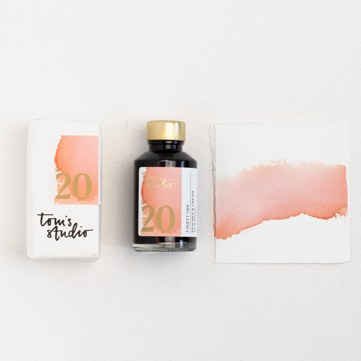 Tom's Studio Ink Bottles - 20 Peaches & Cream - 50ml-Pen Boutique Ltd