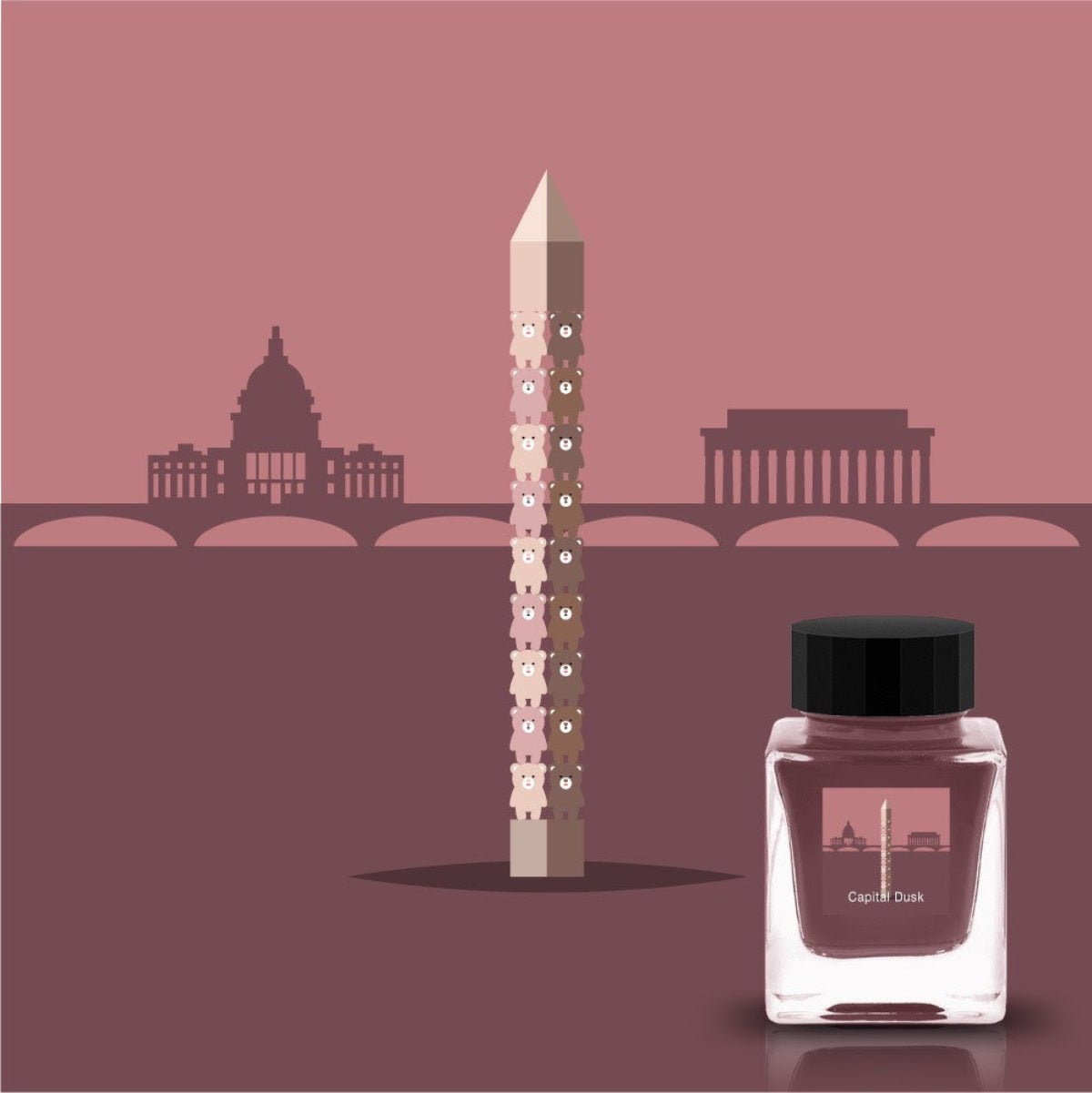 Tono & Lims Ink Bottle - Capital Dusk - 30ml (DC Pen Show Special 2026) - Pen Boutique Ltd