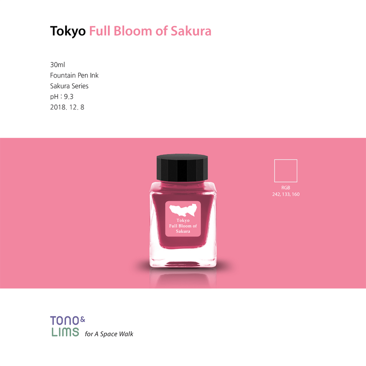 Tono & Lims Prefecture Collection - Full Bloom of Sakura - 30ml - Pen Boutique Ltd