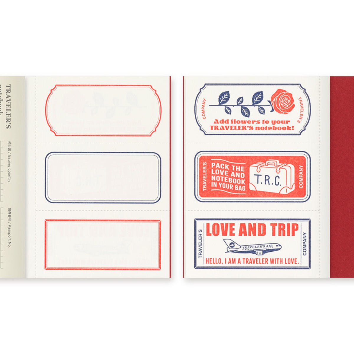 Traveler's Notebook - Love and Trip (Passport Size) 2025 Edition - Pen Boutique Ltd