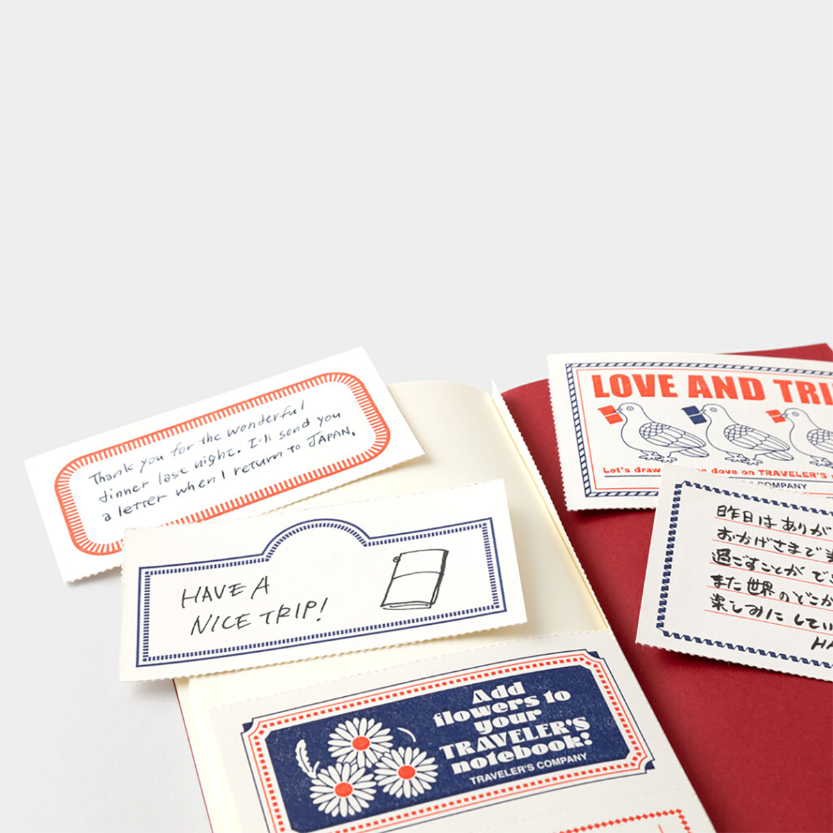 Traveler's Notebook Refill - Love and Trip (Passport Size)-Pen Boutique Ltd