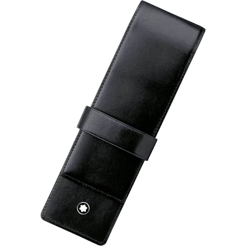 Montblanc Siena Pen Pouch - Smooth Black (2 Pen Slot)