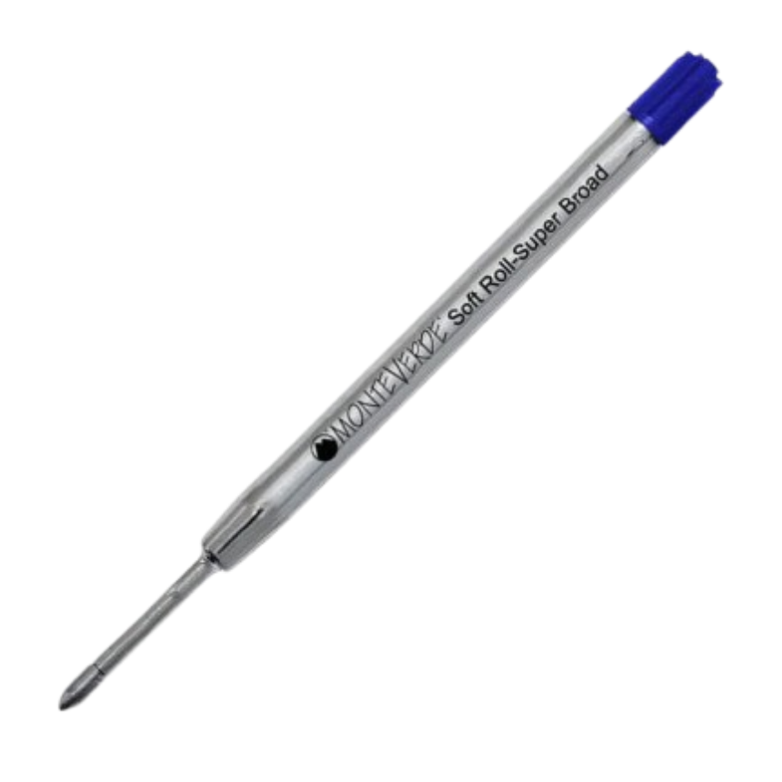 Monteverde Soft Ballpoint Refill (to fit Parker) - Blue - 1.4 mm Superbroad Point (1/pack)-Pen Boutique Ltd