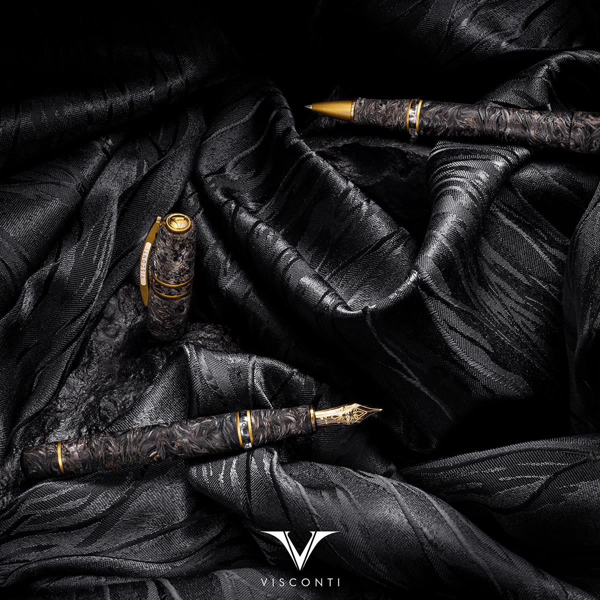 Visconti Homo Sapiens Fountain Pen - Carbon Moiré - 18k Nib (Limited Edition) - Pen Boutique Ltd