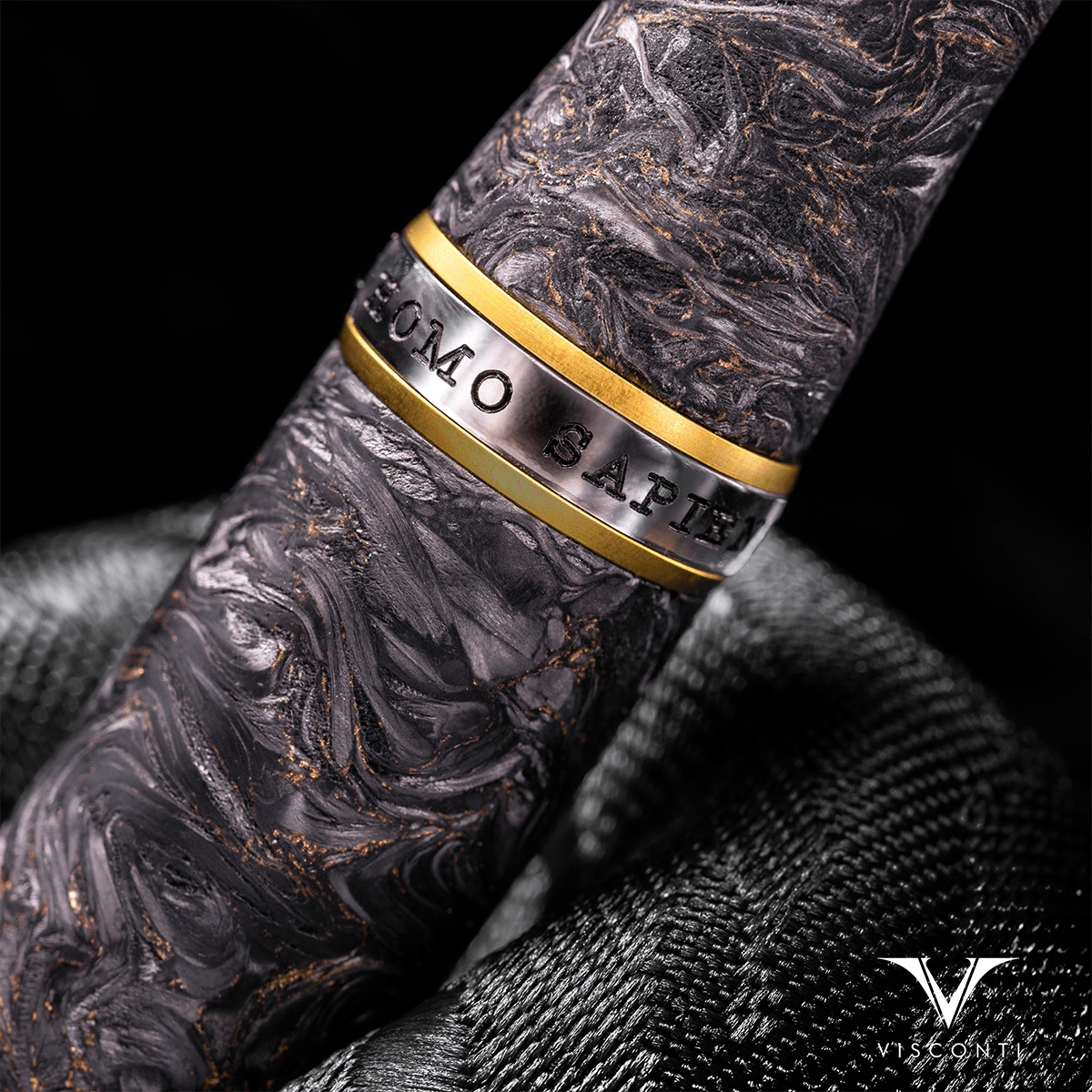 Visconti Homo Sapiens Rollerball Pen - Carbon Moiré (Limited Edition) - Pen Boutique Ltd