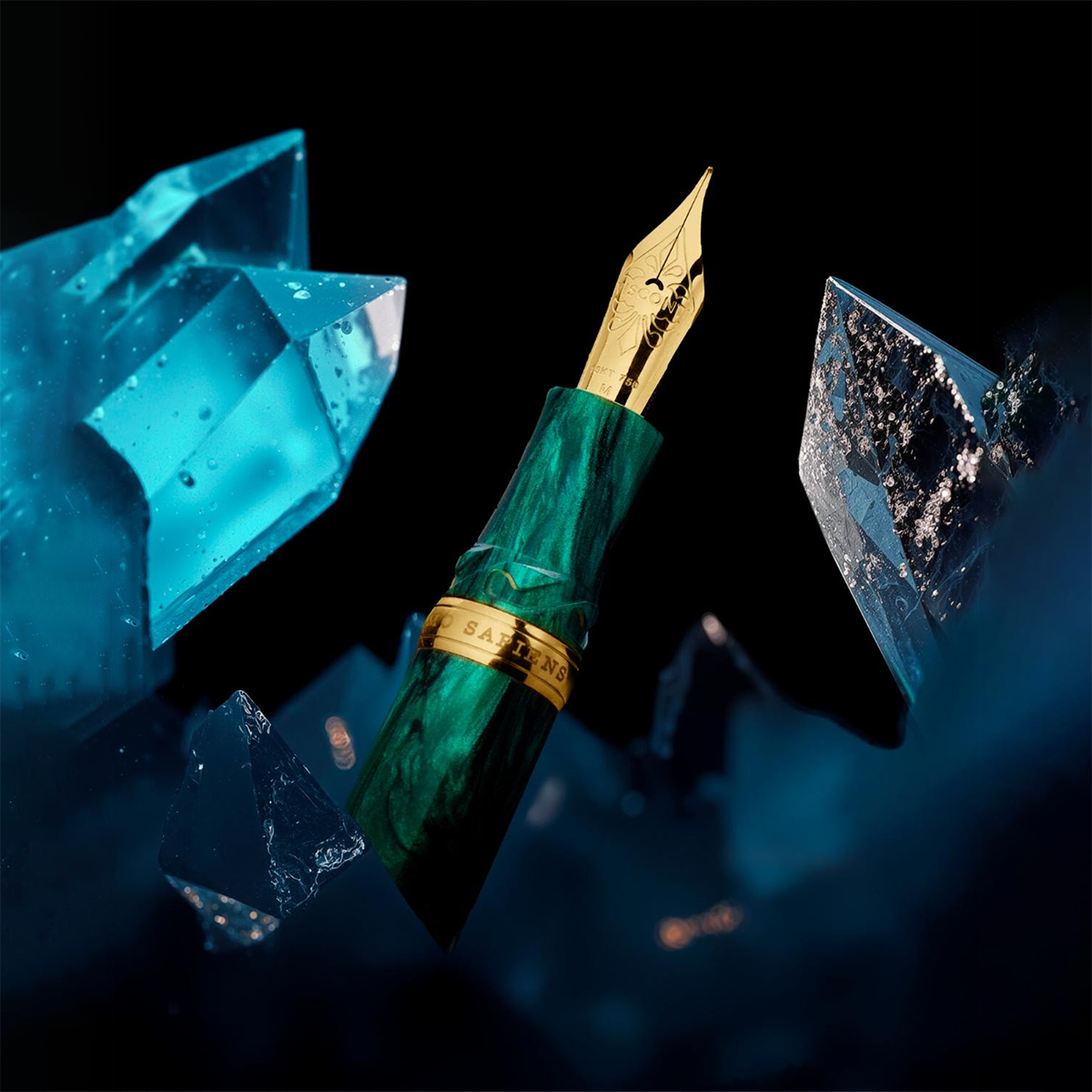 Visconti Homo Sapiens Fountain Pen - Dark Emerald - 18k Nib (Limited Edition)-Pen Boutique Ltd