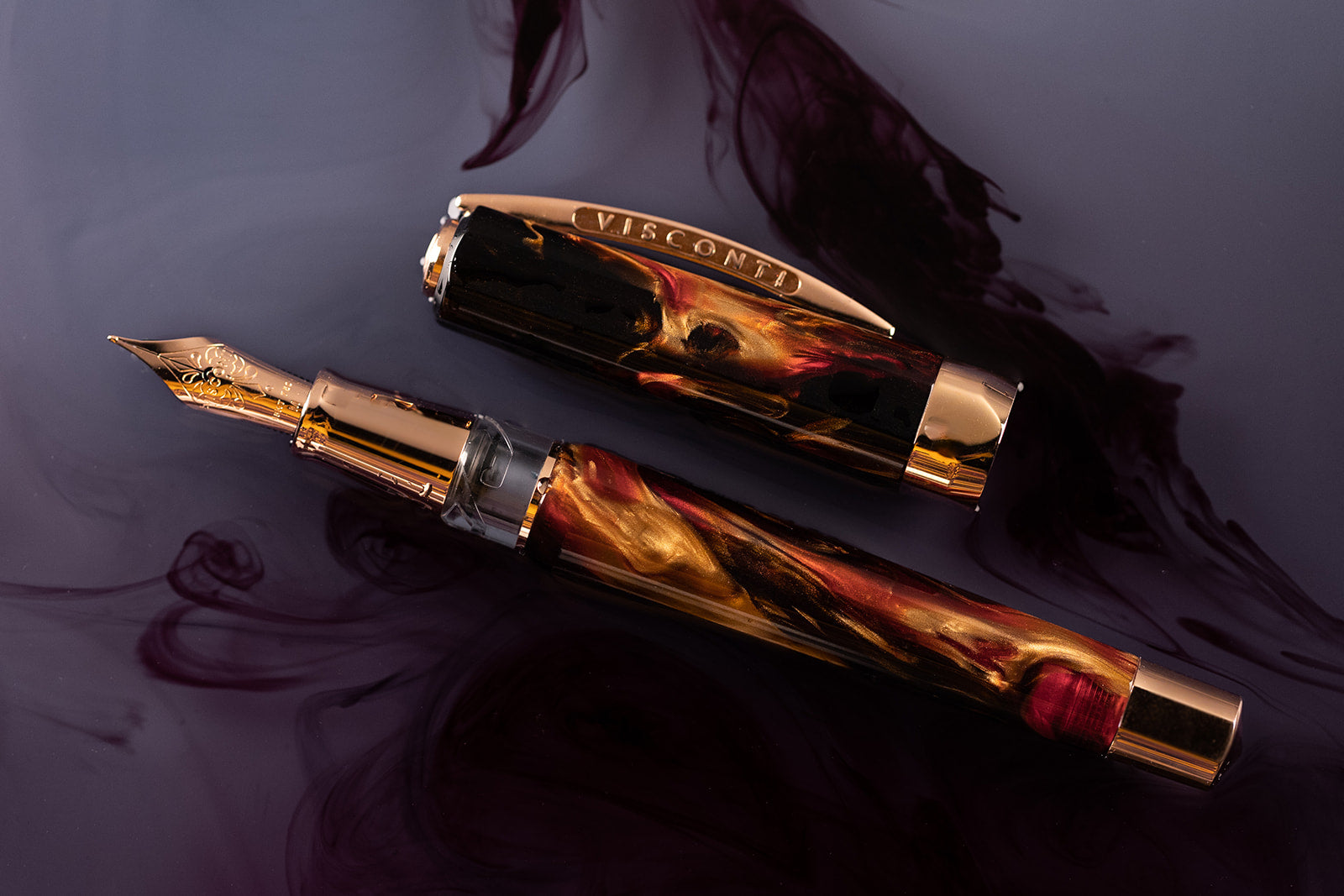 Visconti Opera Master Essence Fountain Pen - Firestorm (Limited Edition)-Pen Boutique Ltd