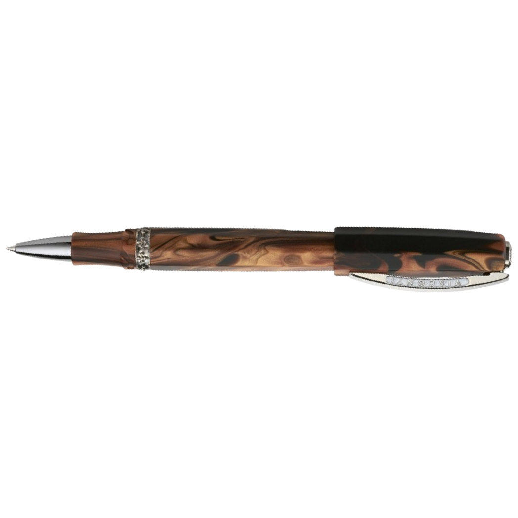 Visconti Medici Rollerball Pen - Briarwood - Ruthenium Trim - Oversize-Pen Boutique Ltd