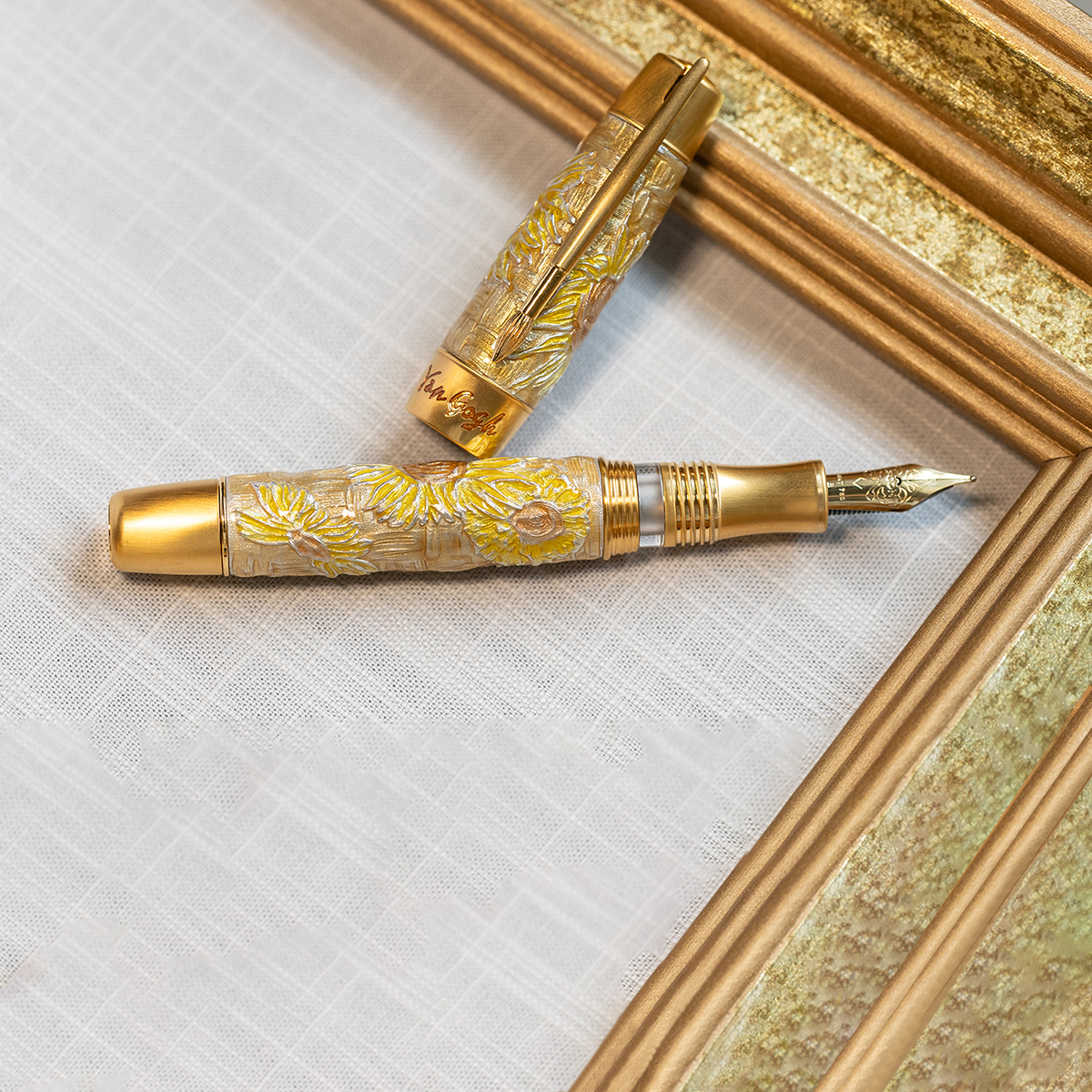 Visconti Van Gogh Fountain Pen - The Dreaming Sunflowers (Limited Edition)-Pen Boutique Ltd
