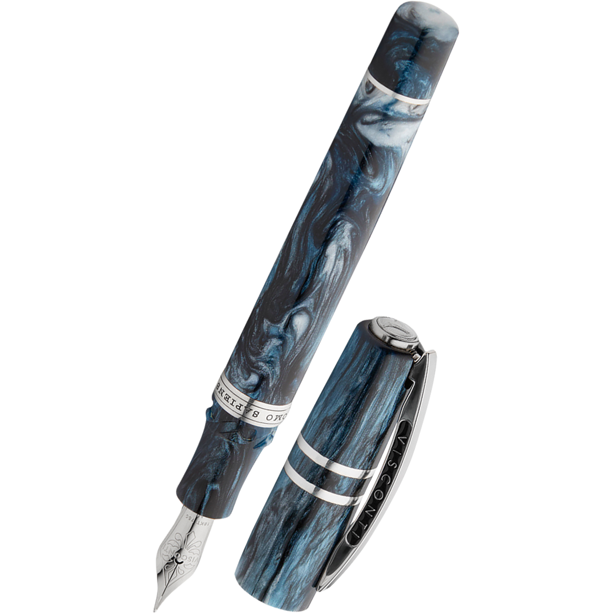 Visconti Homo Sapiens Fountain Pen - Dark Sapphire - 18k Nib (Limited Edition)-Pen Boutique Ltd