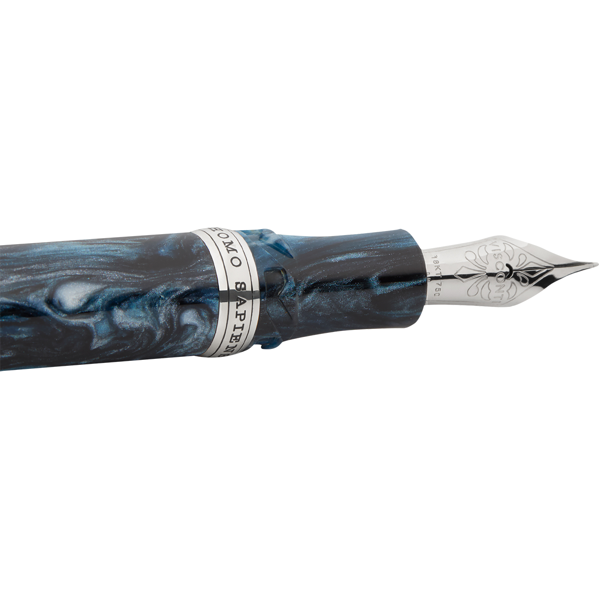 Visconti Homo Sapiens Fountain Pen - Dark Sapphire - 18k Nib (Limited Edition)-Pen Boutique Ltd