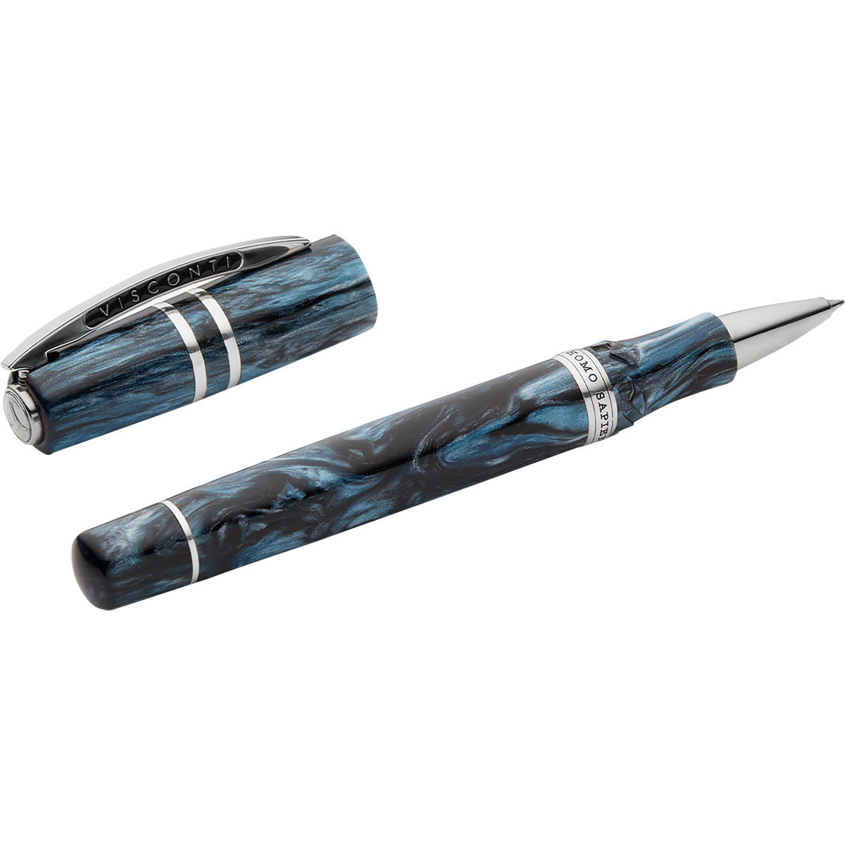 Visconti Homo Sapiens Rollerball Pen - Dark Sapphire (Limited Edition)-Pen Boutique Ltd