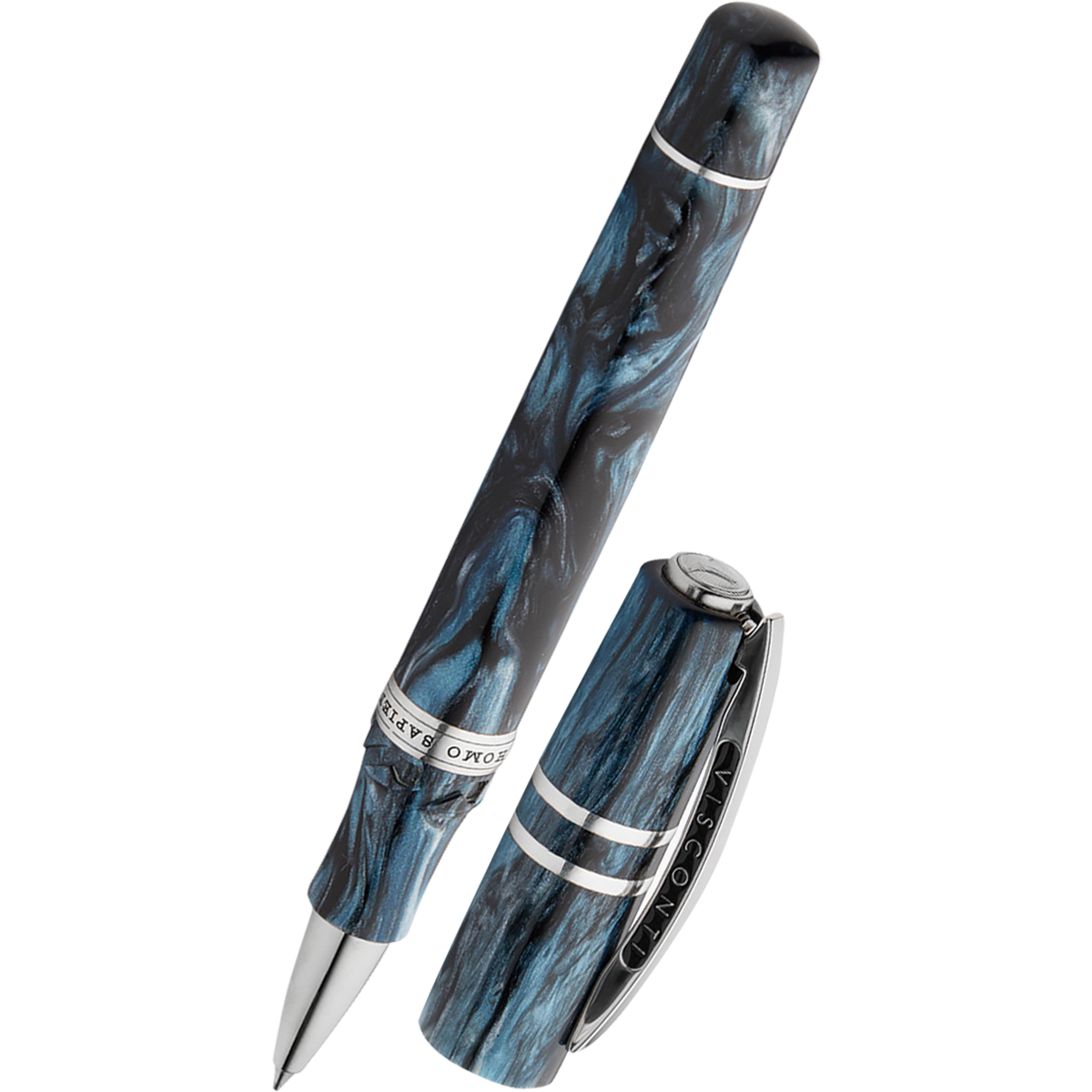 Visconti Homo Sapiens Rollerball Pen - Dark Sapphire (Limited Edition)-Pen Boutique Ltd