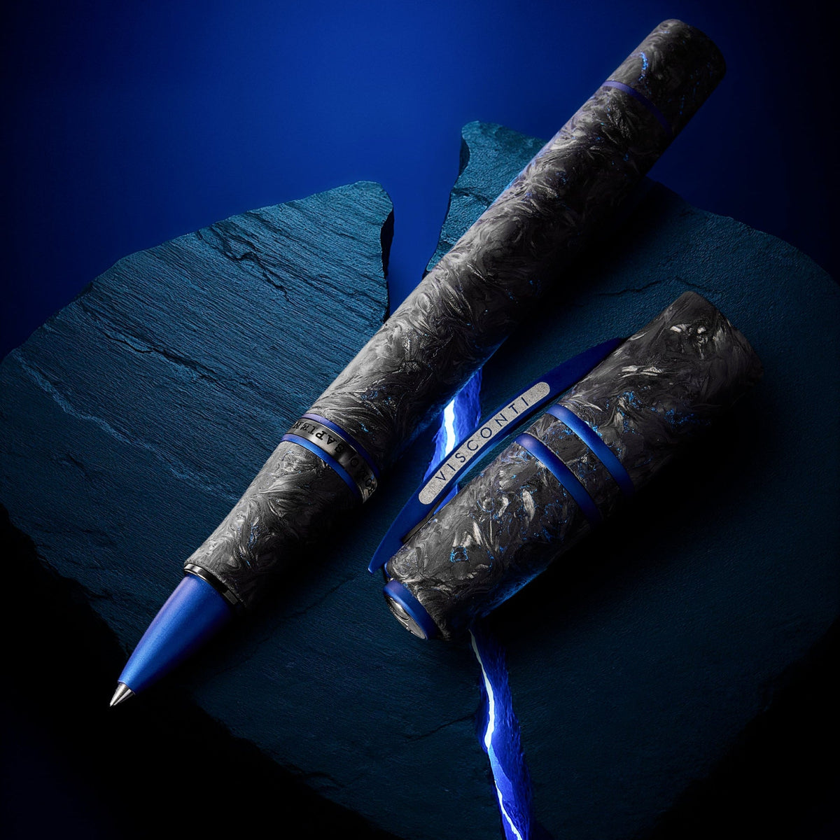Visconti Homo Sapiens Rollerball Pen - Carbon Abyssus (Limited Edition)-Pen Boutique Ltd