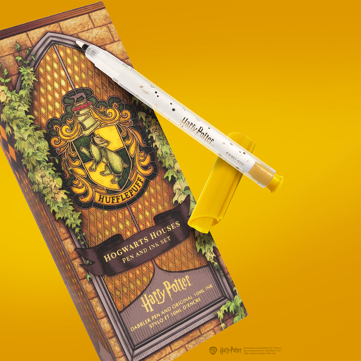 WB x Ferris Wheel Press Dabbler Fountain Pen and Ink Set - Harry Potter Houses of Hogwarts: Hufflepuff-Pen Boutique Ltd