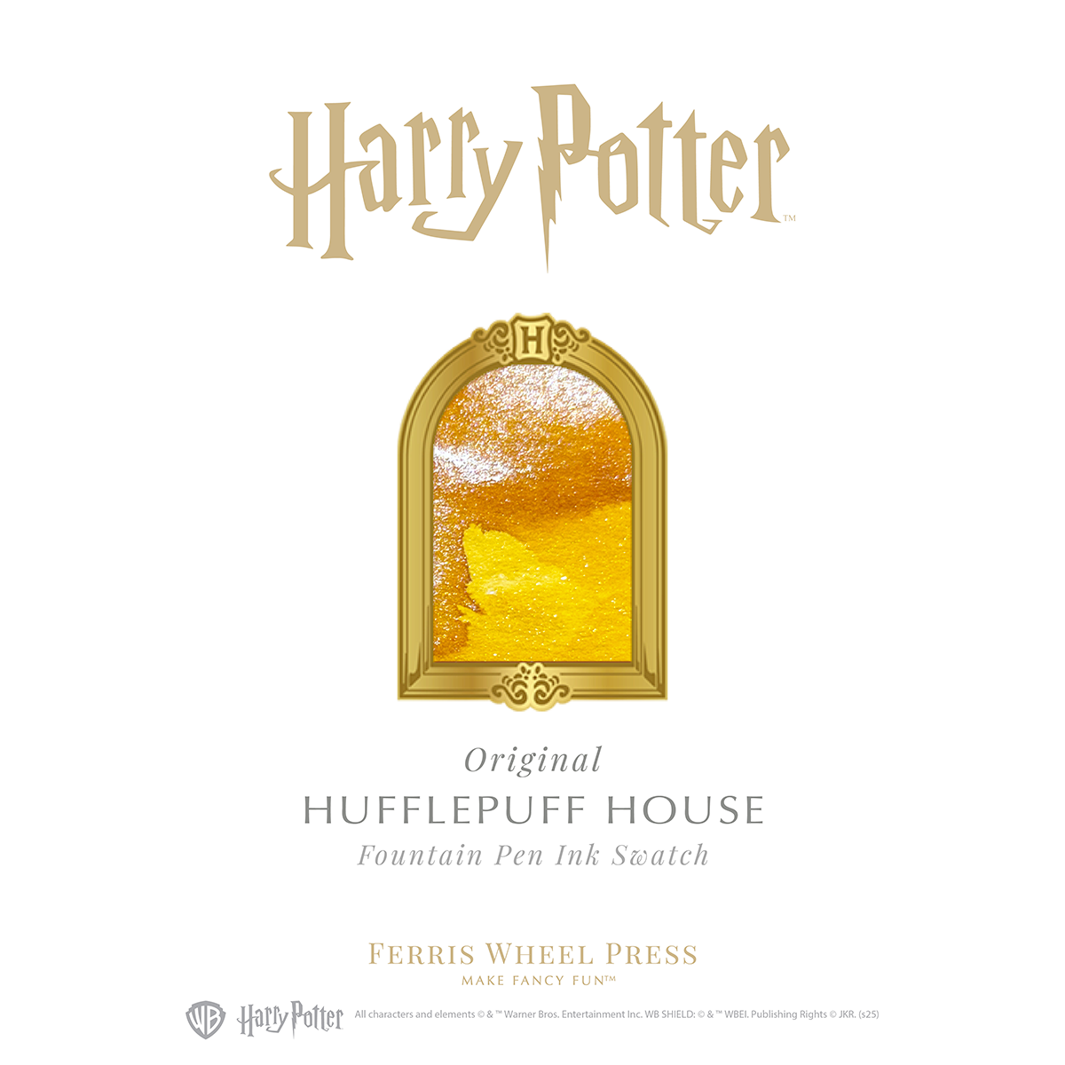 WB x Ferris Wheel Press Ink Bottle - Harry Potter Hufflepuff House - 2541 - 38ml-Pen Boutique Ltd