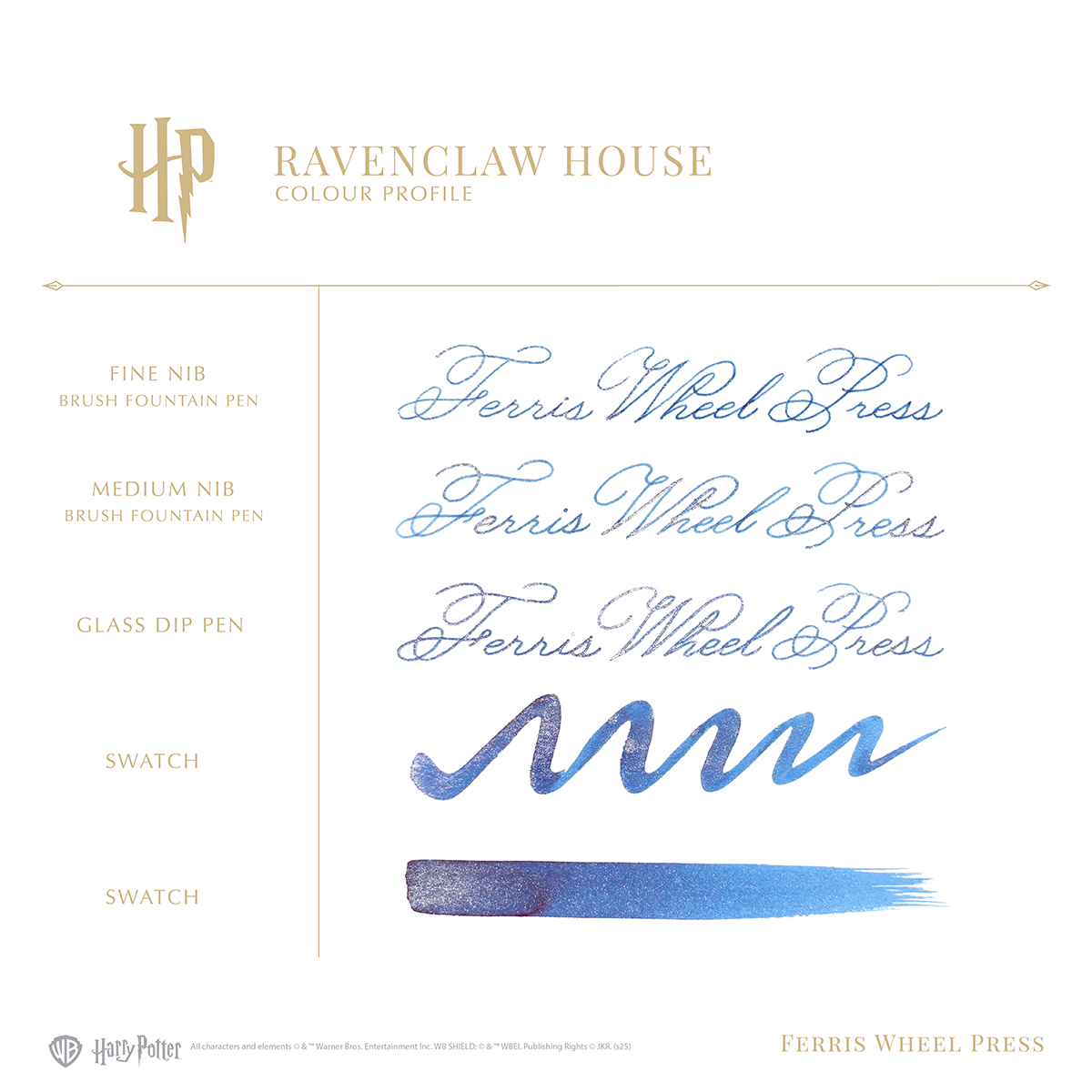 Ferris Wheel Press x WB Ink Bottle - Harry Potter Ravenclaw House - 2540 - 38ml - Pen Boutique Ltd