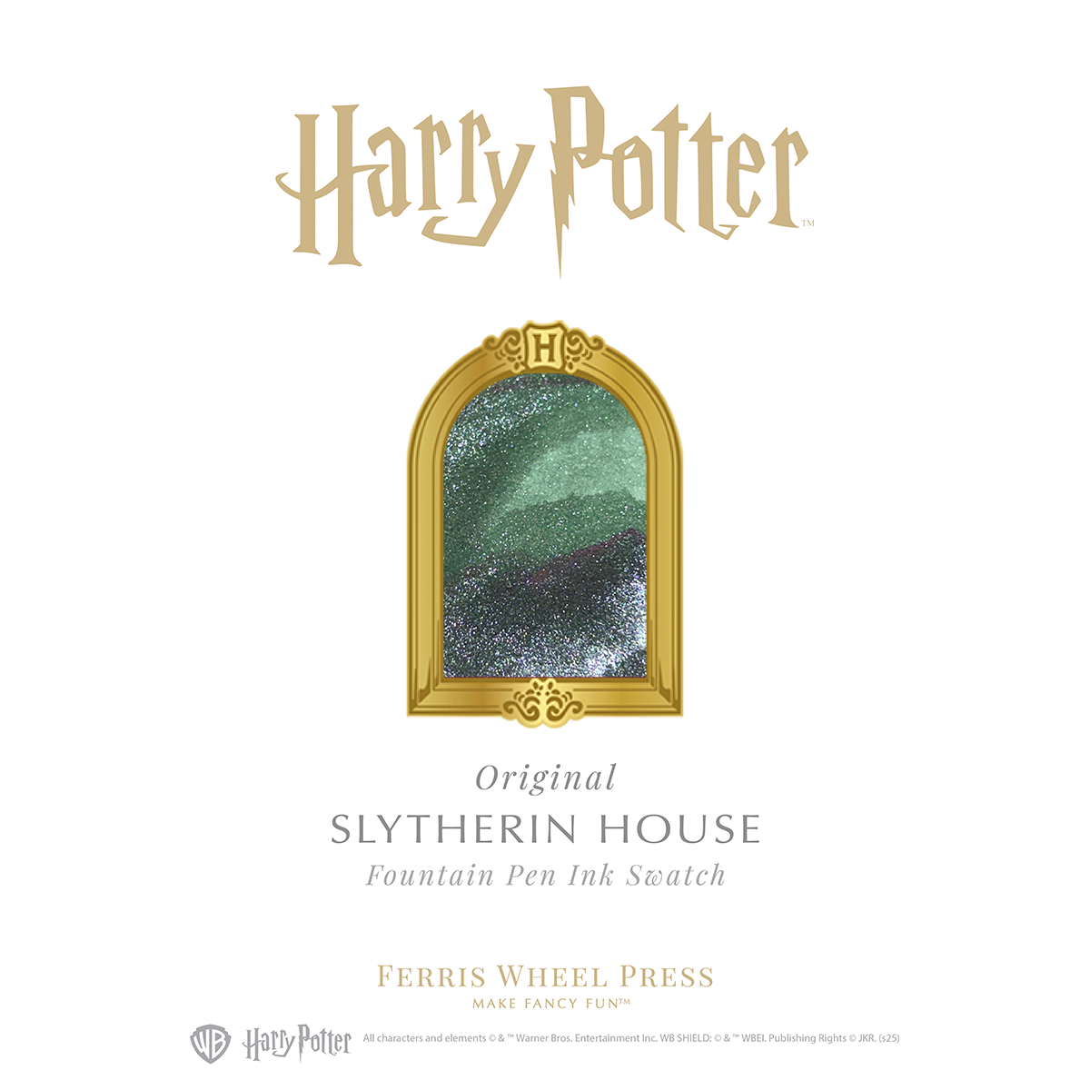 WB x Ferris Wheel Press Ink Bottle - Harry Potter Slytherin House - 2539 - 38ml-Pen Boutique Ltd