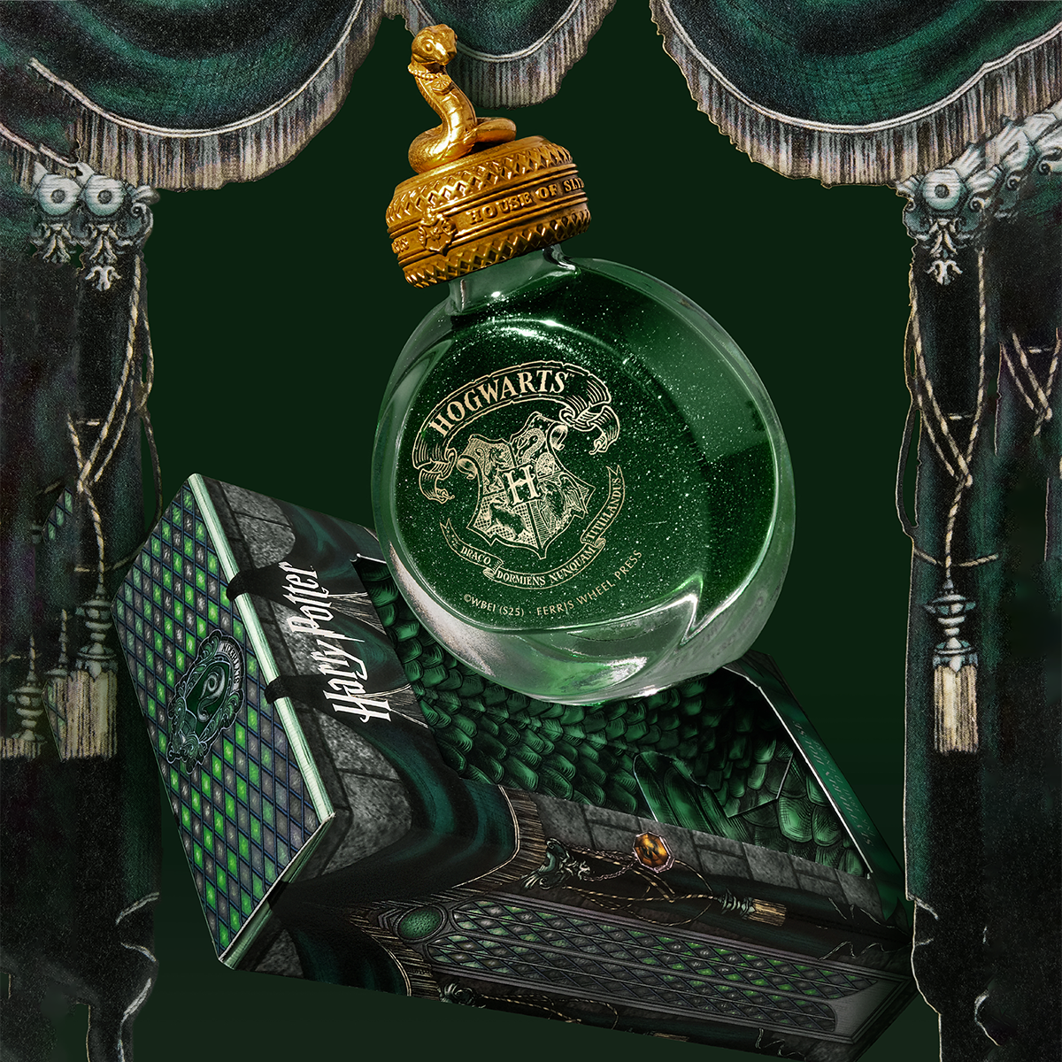 WB x Ferris Wheel Press Ink Bottle - Harry Potter Slytherin House - 2539 - 38ml-Pen Boutique Ltd