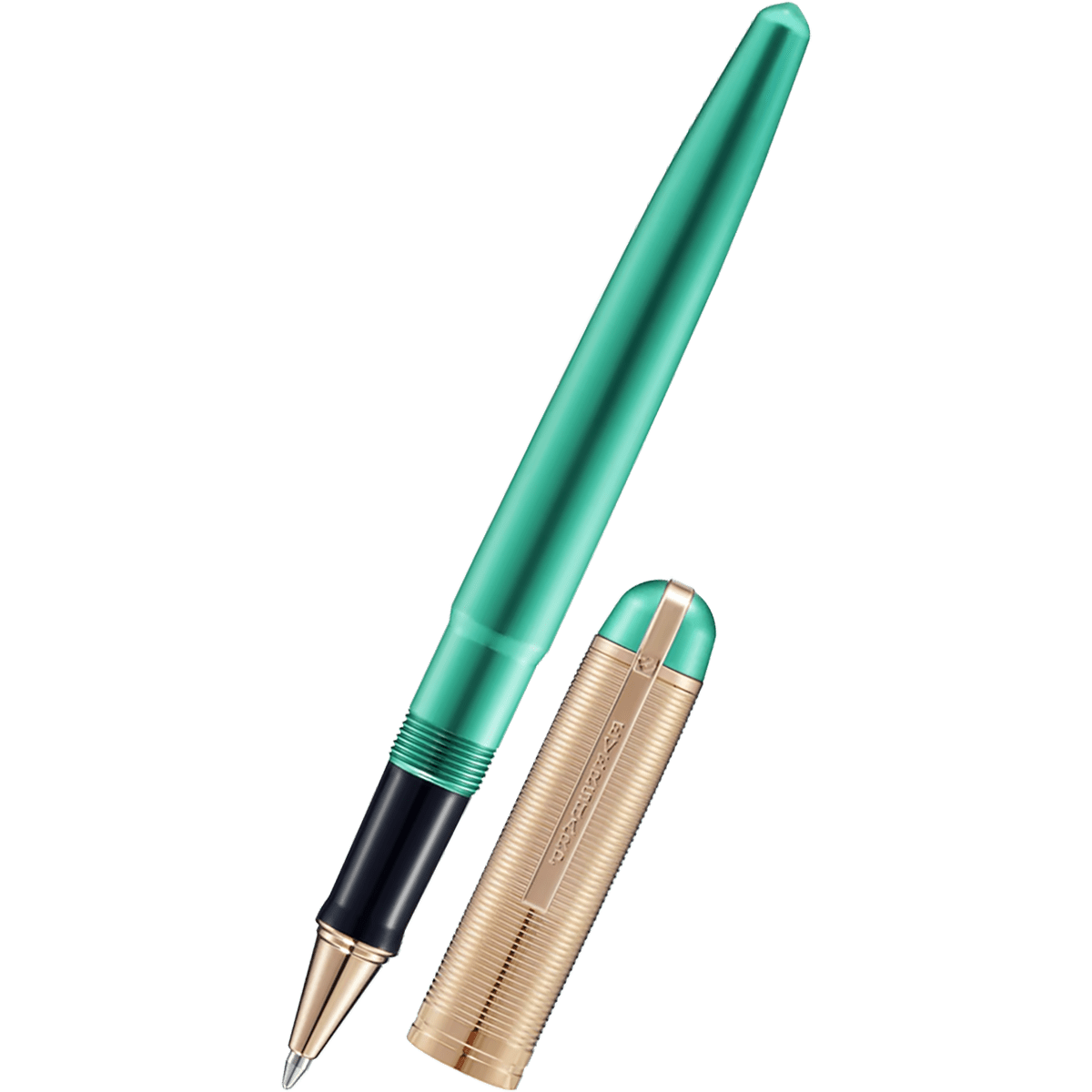 Wahl-Eversharp Skyline Rollerball Pen - Emerald - Rose Gold Trim - Pen Boutique Ltd