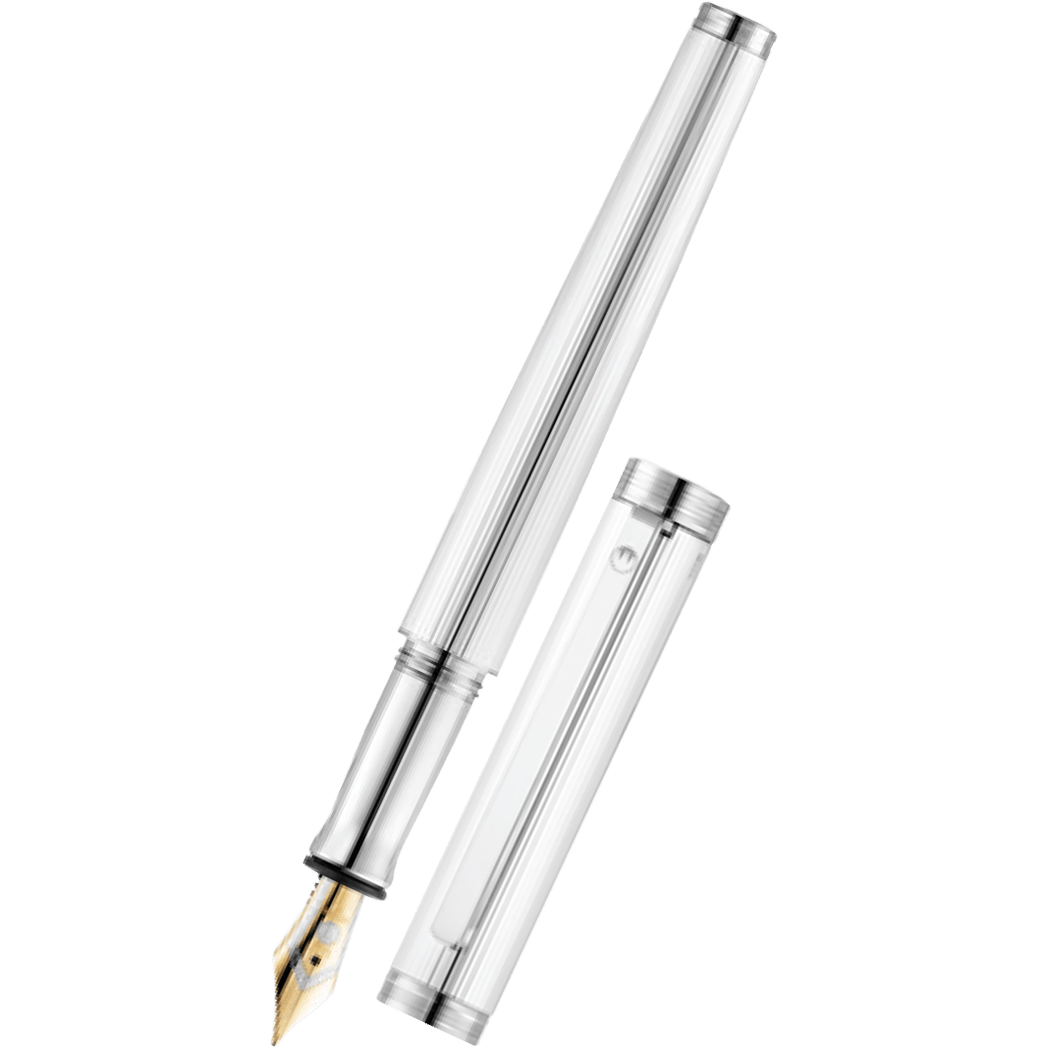 Waldmann Tapio Fountain Pen - Sterling Pinstripe Pattern-Pen Boutique Ltd