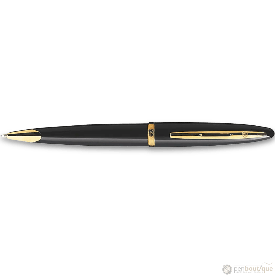 Waterman Carene Ballpoint Pen - Black Sea - Gold Trim - Pen Boutique Ltd