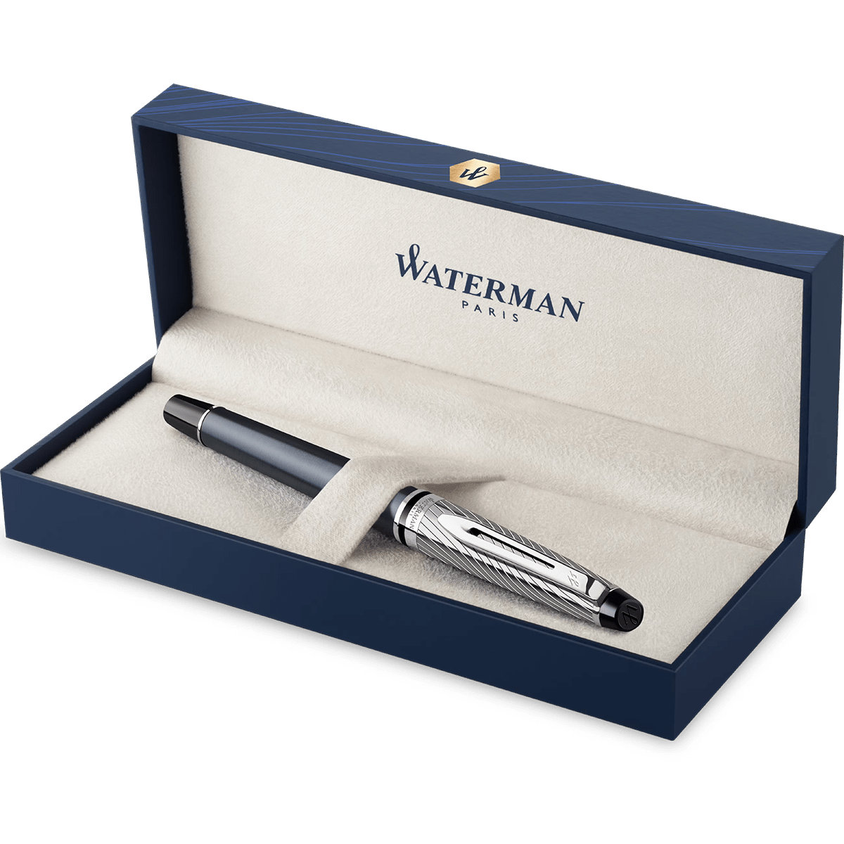 Waterman Expert Fountain Pen - Metallic Stone Grey (Deluxe)-Pen Boutique Ltd