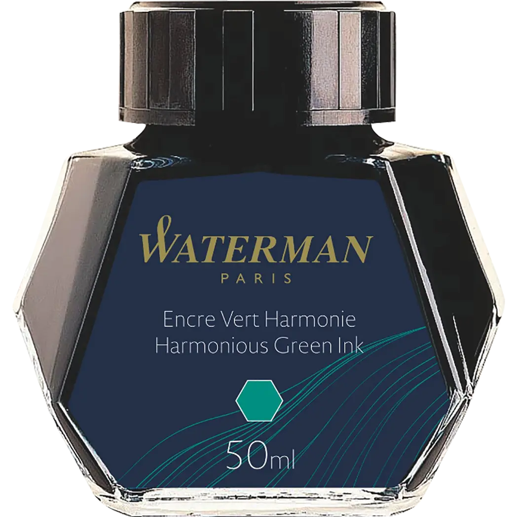 Waterman Harmonious Green - 50ml Bottled Ink-Pen Boutique Ltd