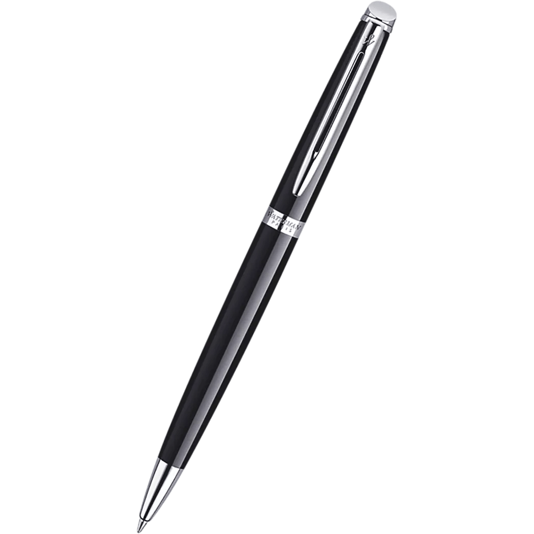 Waterman Hemisphere Ballpoint Pen - Essential Black - Chrome Trim - Pen Boutique Ltd