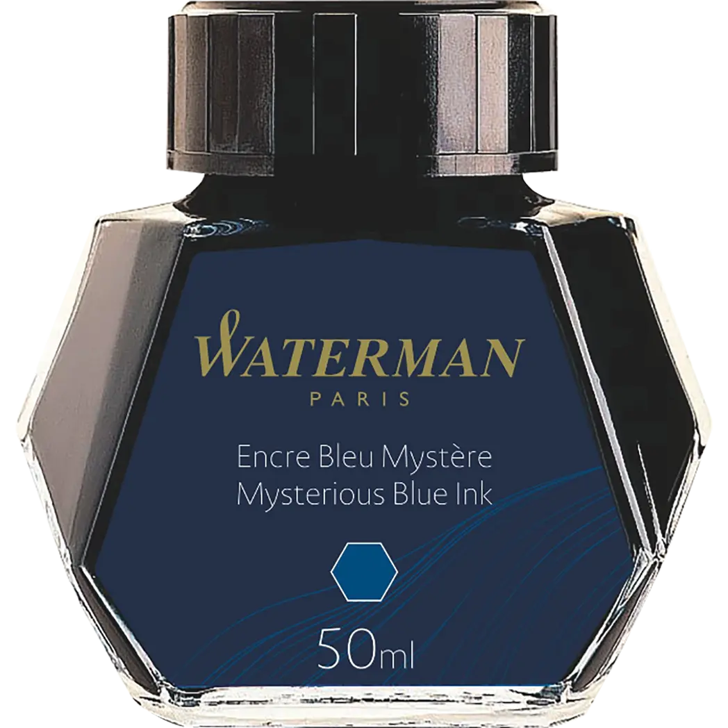 Waterman Mysterious Blue - 50ml Bottled Ink-Pen Boutique Ltd