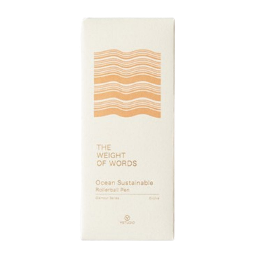 YStudio Glamour Evolve-Ocean Rollerball Pen - Sunset Orange-Pen Boutique Ltd