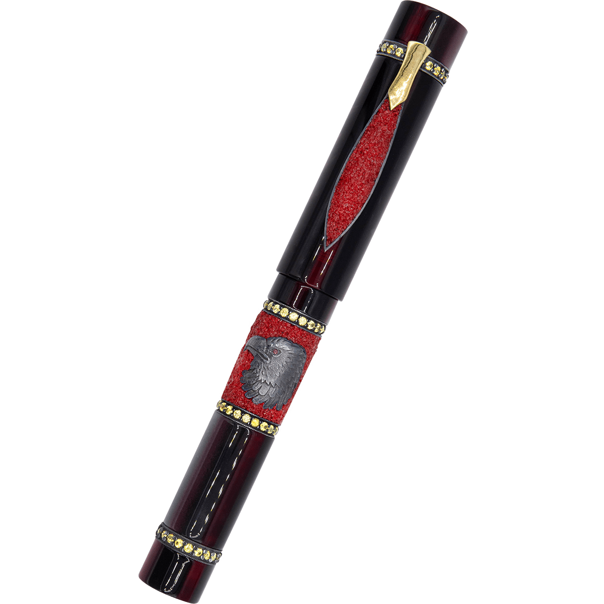 Zeki Karaca Jewellery Harman Fountain Pen - Black - Gold Trim - Pen Boutique Ltd