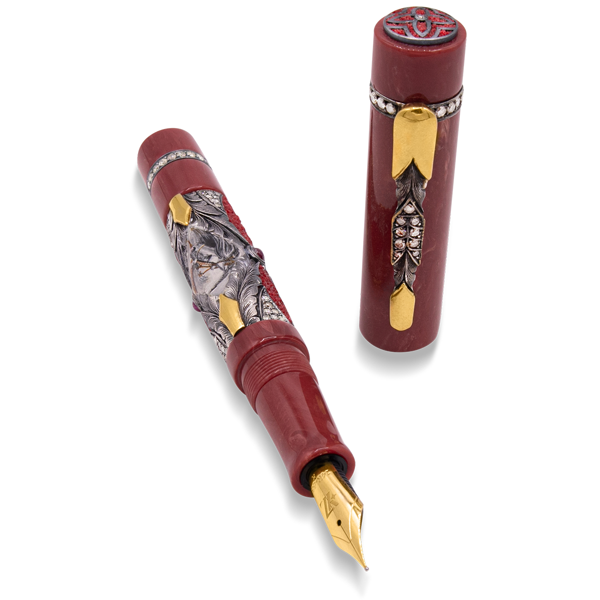 Zeki Karaca Jewellery Harman Fountain Pen - Black Horse (Limited Edition)-Pen Boutique Ltd