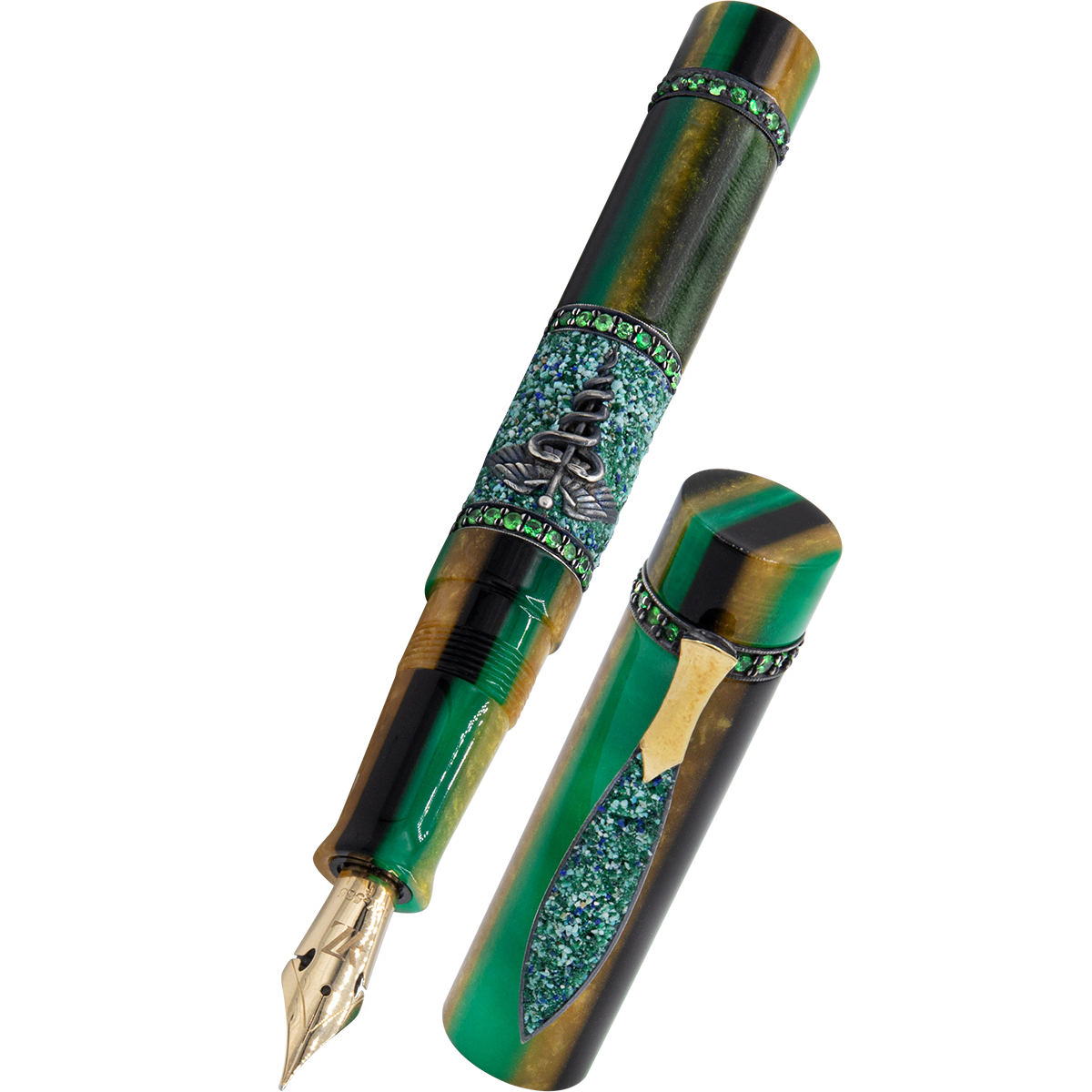 Zeki Karaca Jewellery Harman Fountain Pen - Emerald (Limited Edition)