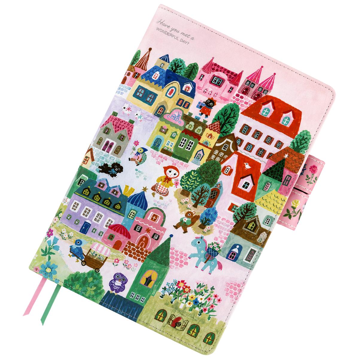 Hobonichi 2027 Cousin Cover - Yumi Kitagishi: White Cat Village - A5-Pen Boutique Ltd