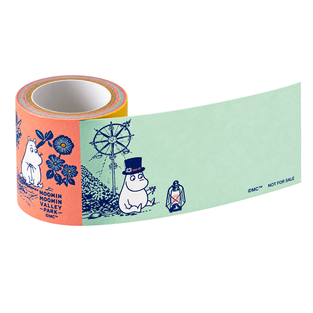 Hobonichi Sticky Note Roll - Moomin (Moomin Family’s Island Life) - Pen Boutique Ltd