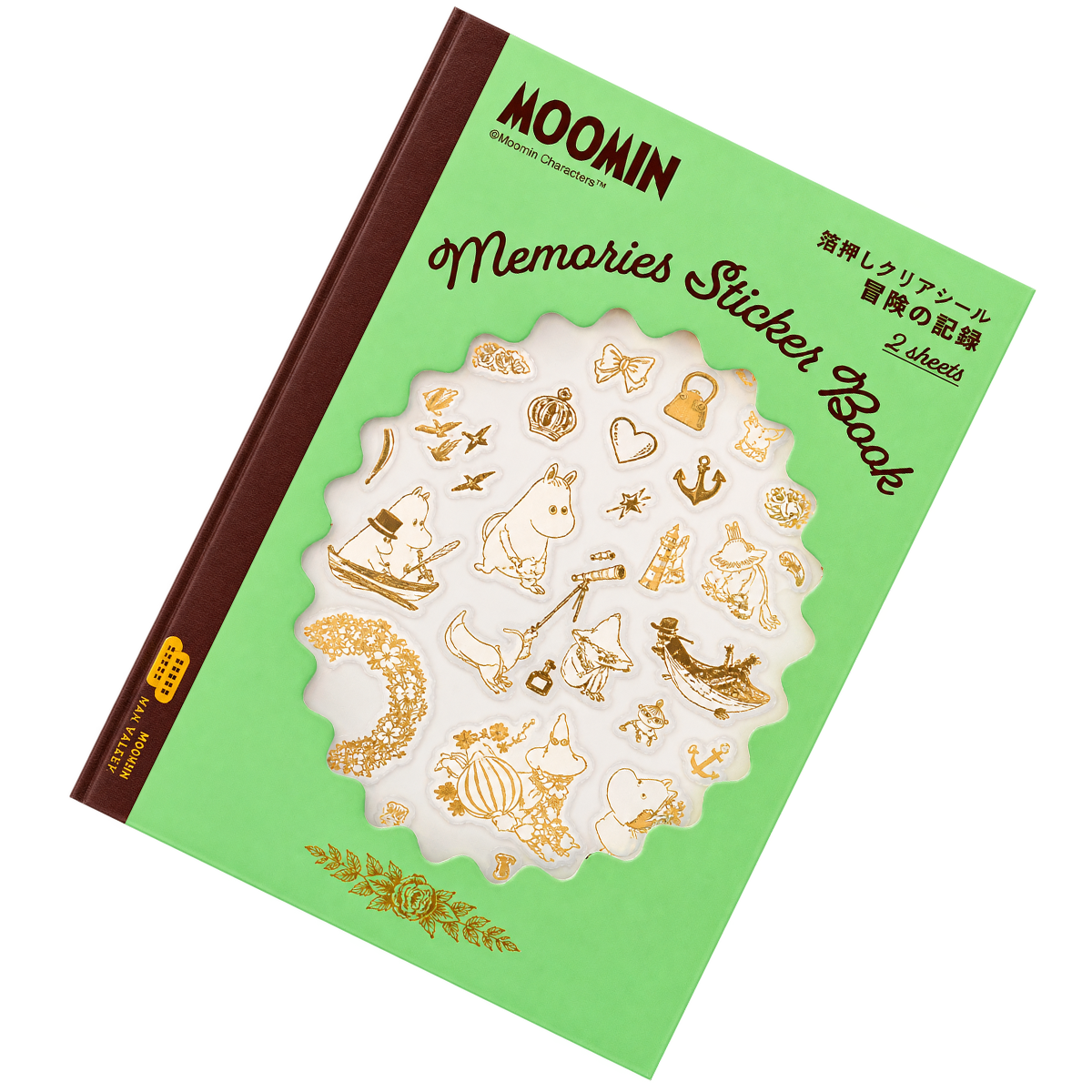 Hobonichi Foil-Stamped Clear Stickers - Moomin (Adventure Log)-Pen Boutique Ltd