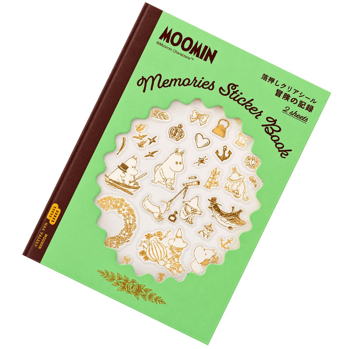 Hobonichi Foil-Stamped Clear Stickers - Moomin (Adventure Log) - Pen Boutique Ltd