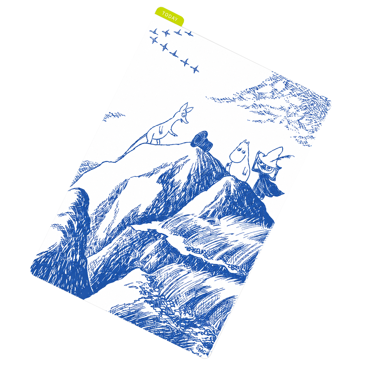 Hobonichi Pencil Board - Moomin - A6 (Mysterious Hat)-Pen Boutique Ltd