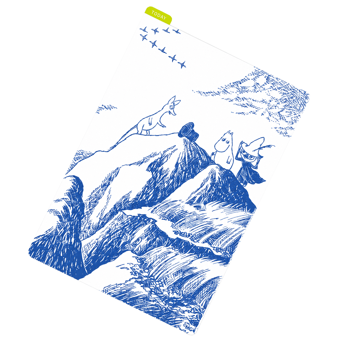 Hobonichi Pencil Board - Moomin - A6 (Mysterious Hat) - Pen Boutique Ltd