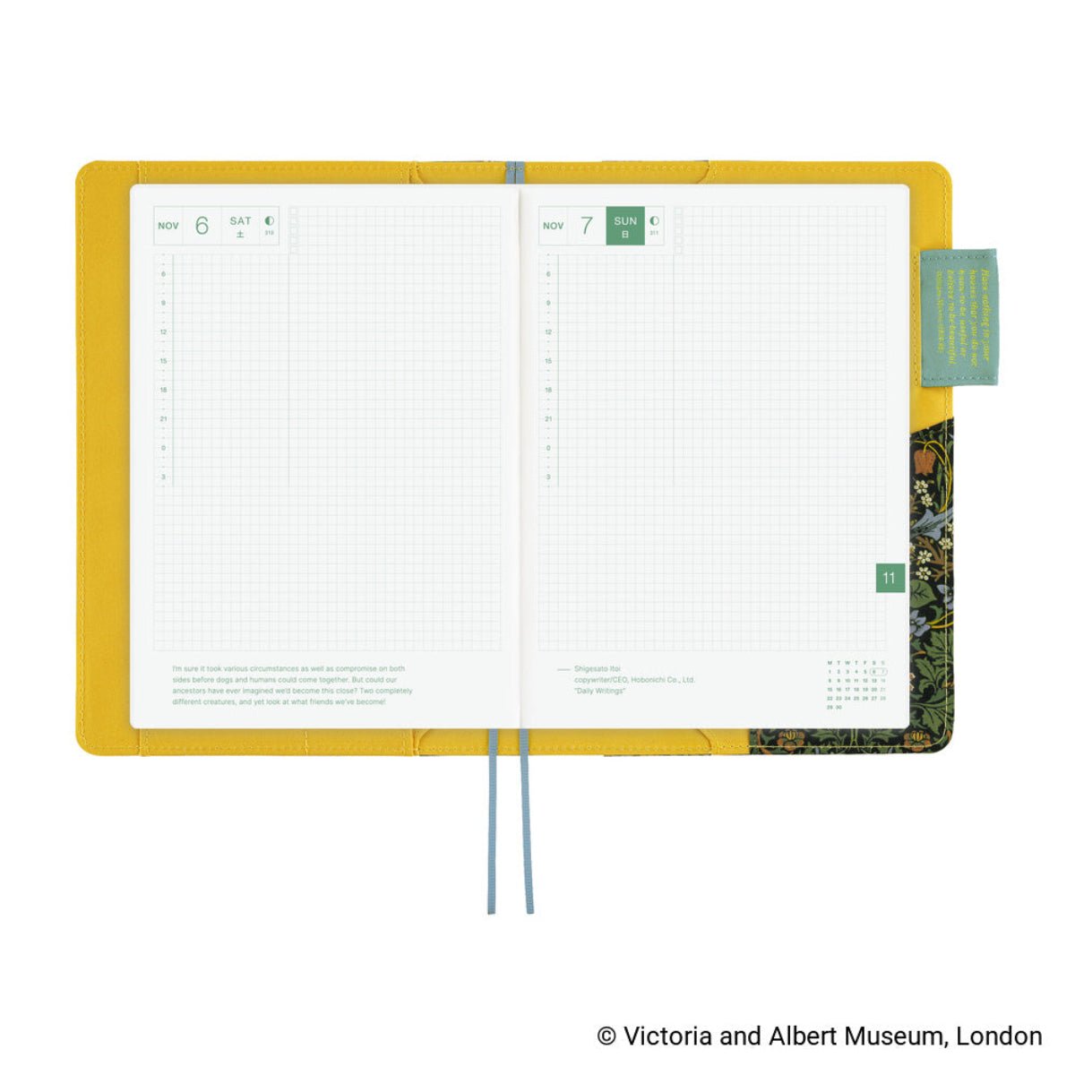 Hobonichi 2027 Cousin Cover - V&A Series: Blackthorn - A5 - Pen Boutique Ltd