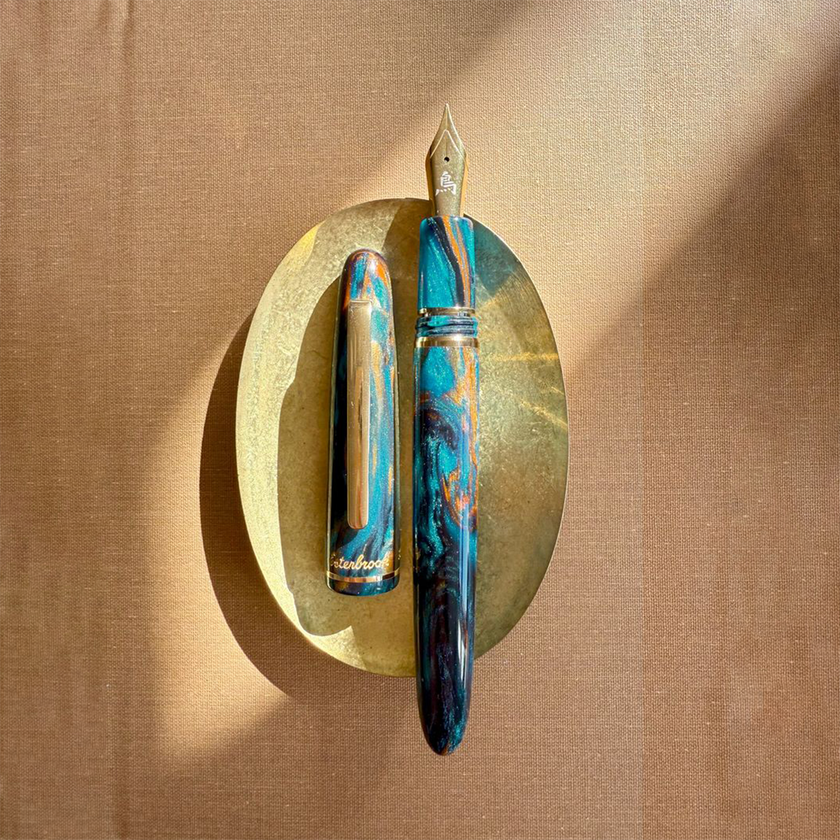 Esterbrook x BUNGUBOX Estie Fountain Pen - The Kachofugetsu Kingfisher-Pen Boutique Ltd