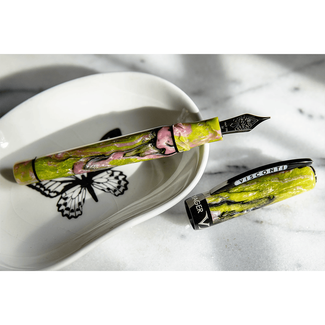 Visconti Voyager Fountain Pen - Mariposa Malachite (US Exclusive)