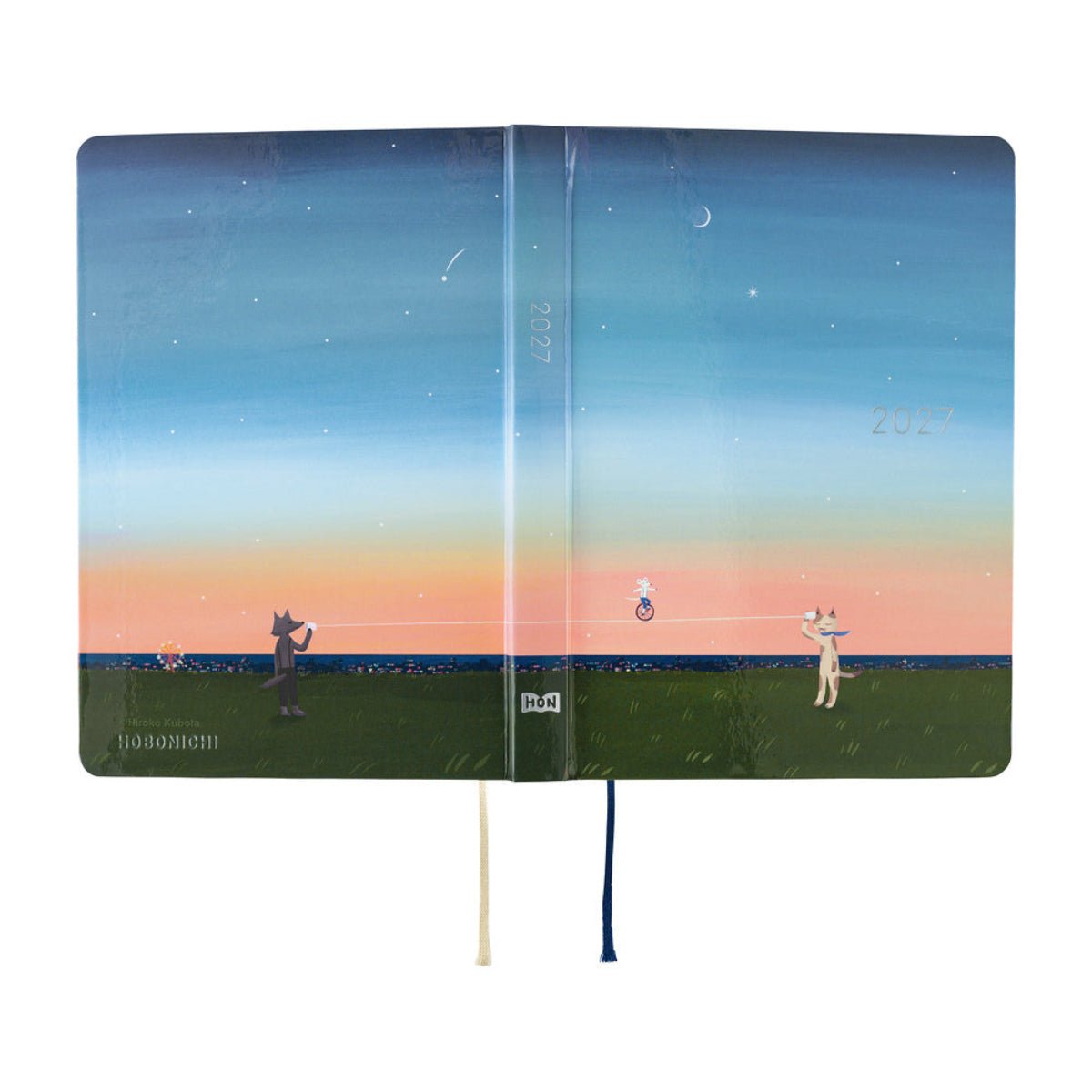 Hobonichi HON Light Hardcover Japanese Book - Hiroko Kubota: String Telephone Until the Moon is Full - A6 (January Start) - Pen Boutique Ltd