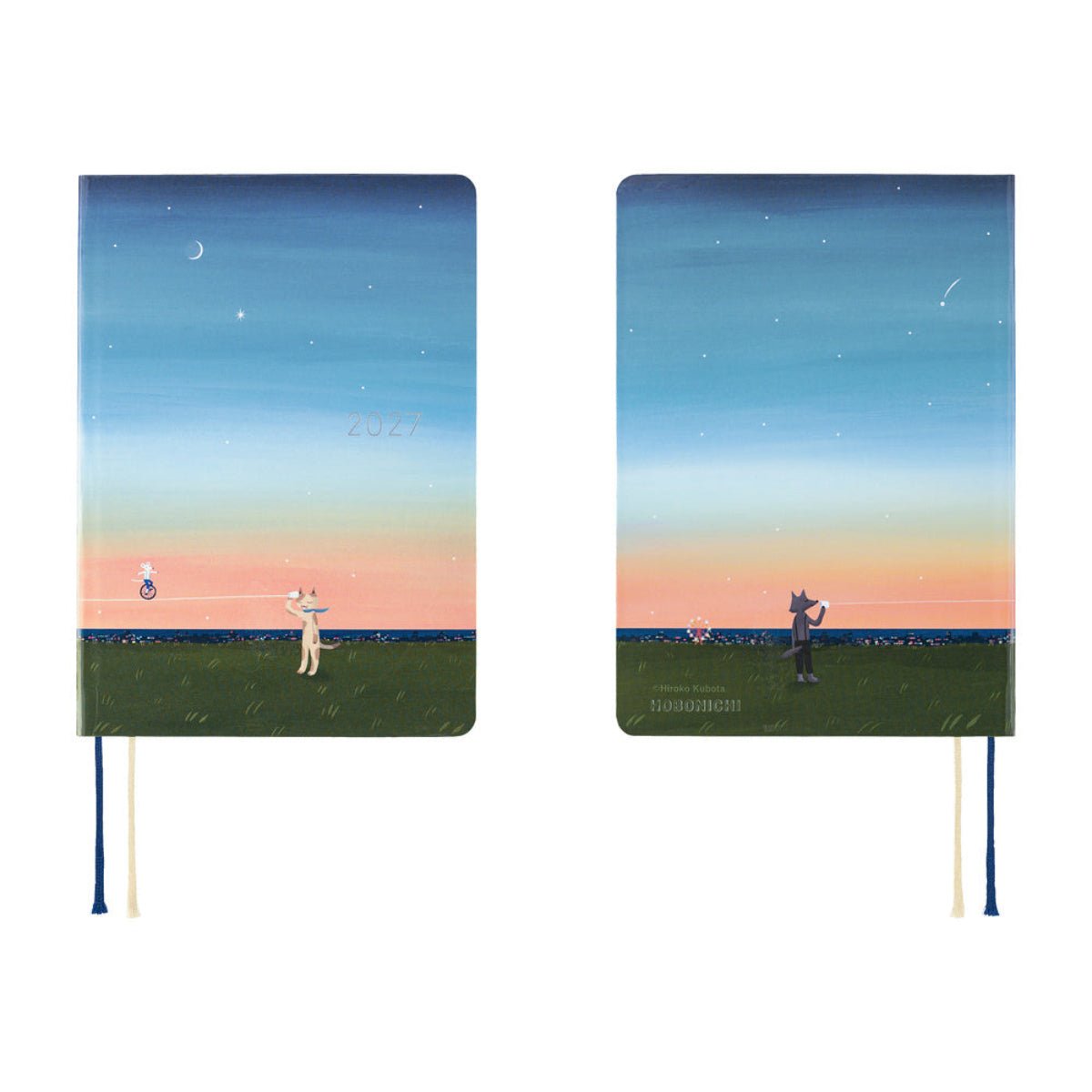 Hobonichi HON Light Hardcover Japanese Book - Hiroko Kubota: String Telephone Until the Moon is Full - A6 (January Start) - Pen Boutique Ltd
