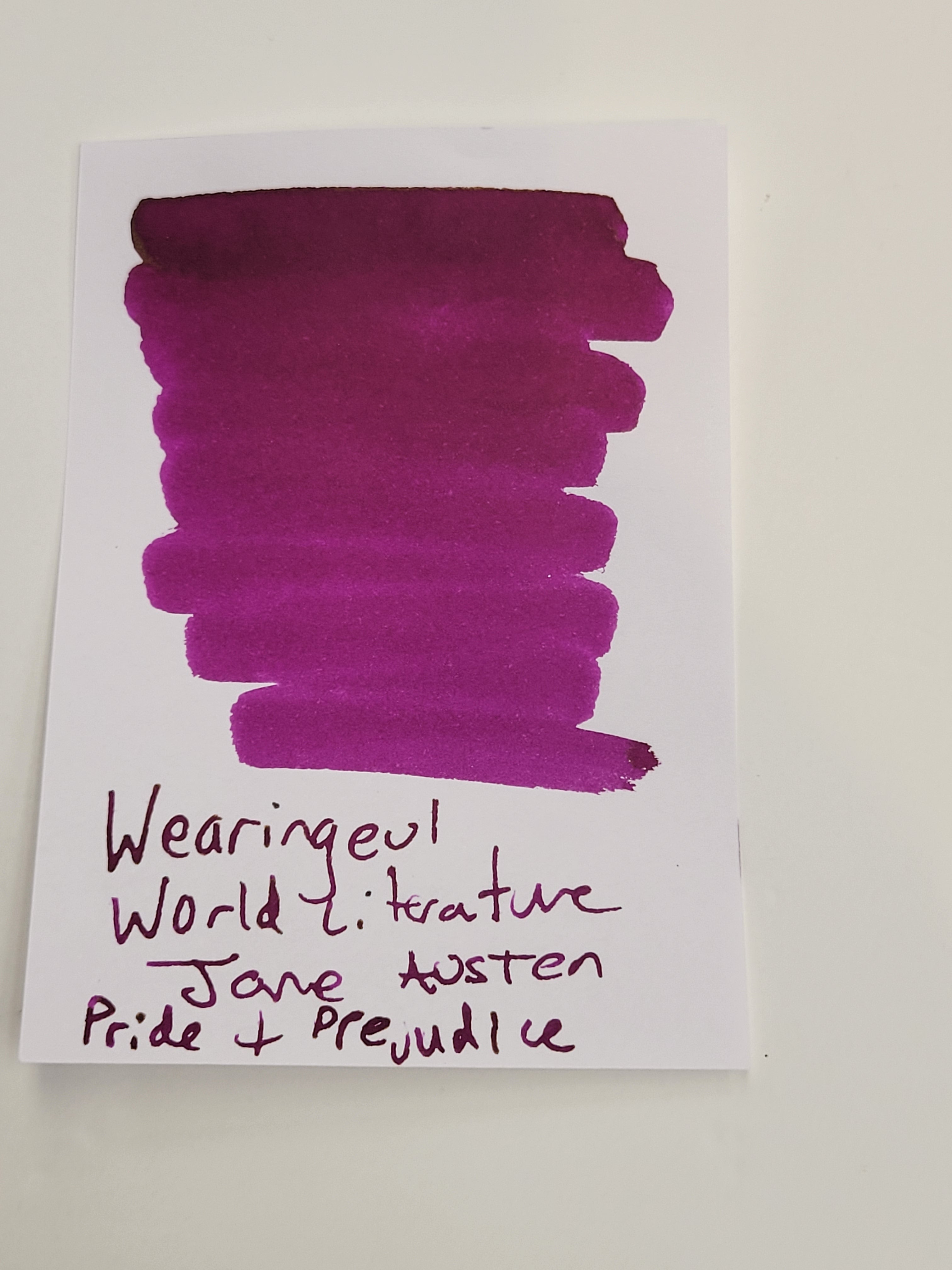 Wearingeul World Literature Ink Bottle - Jane Austen - Pride and Prejudice (30 ml) - Pen Boutique Ltd